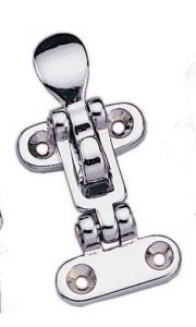 MARINE BOAT ANTI RATTLE DOOR KEEPER CHROME PLATED BRASS 3.8" BY